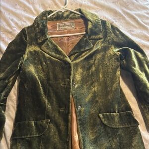 Young Edwardian vintage velvet blazer small